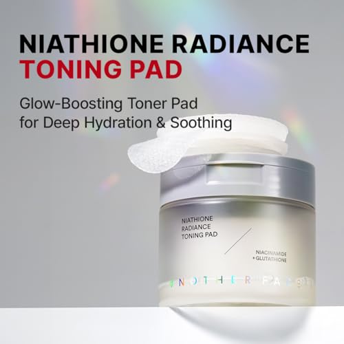 Anotherface Niathione Toner Pad 70 Sheets | Quick Soothing & Brightening Water Gel Face Pads for Glass Skin | Containing Niacinamide and Glutathione Korean Skincare