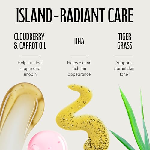 Brown Sugar Cabo Colada After Dark Gradual Tan Lotion & Tattoo Enhancer, Cloudberry with DHA Carrot Oil & Tigergrass, 18 Fl Oz
