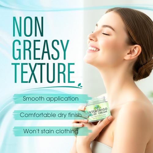 Intertrigo Relief Cream ? Intertrigo Cream for Belly Folds with 10% Undecylenic Acid & 15% Zinc Oxide, Fast-Drying, Non-Greasy Support for Friction-Prone Areas, 60ml (1)