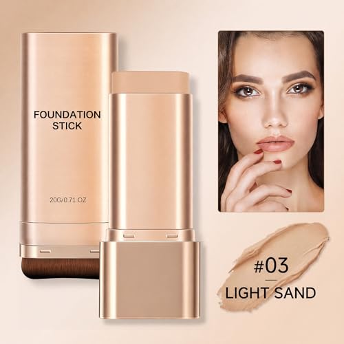 Luminous Dual-Ended Foundation Stick with Brush - Long-Wear Concealer