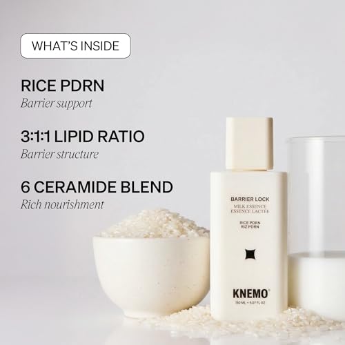 KNEMO Barrier Lock Rice PDRN Milk Essence - Hydrating Toner for Sensitive Skin