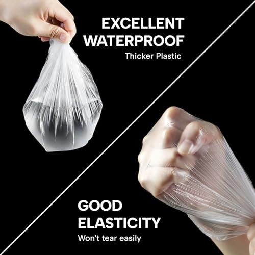 Large Disposable Shower Caps - Thick Waterproof Hair Cover 30 Pack - Clear - Variations of THIS listing