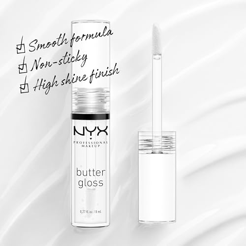 NYX Butter Gloss Lip Gloss - Non-Sticky Sugar Glass