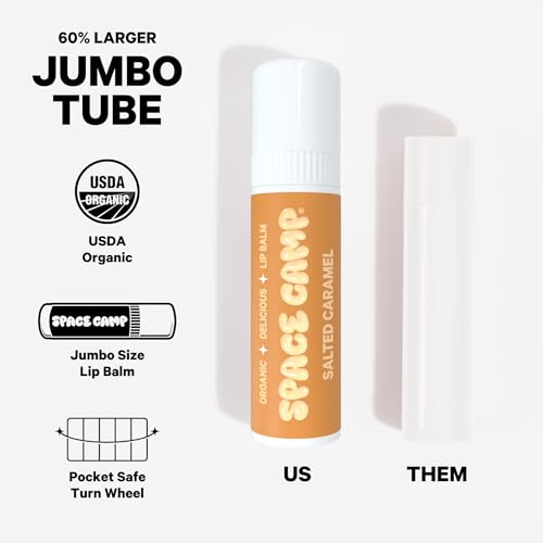 Wellness Jumbo Lip Balm - Birthday Pack Variety Flavored Balm (Birthday Cake, Salted Caramel, Strawberry Frosting) - 3 Pack