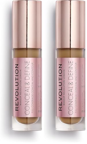 Revolution Conceal & Define Concealer C13 - Full Coverage, 0.14 oz