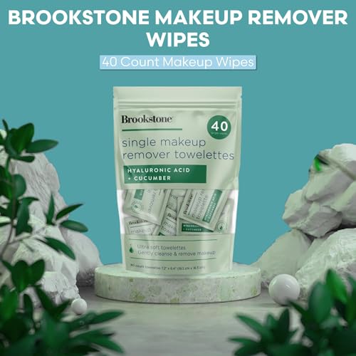 Makeup Remover Wipes - 40 Count Individually Wrapped Travel Pack