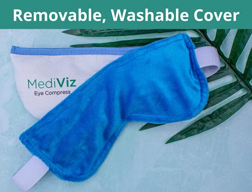 Mediviz Warm Compress Eye Mask - Moist Heat Compress for Irritated Eyes and Eyelid Lumps and Bumps