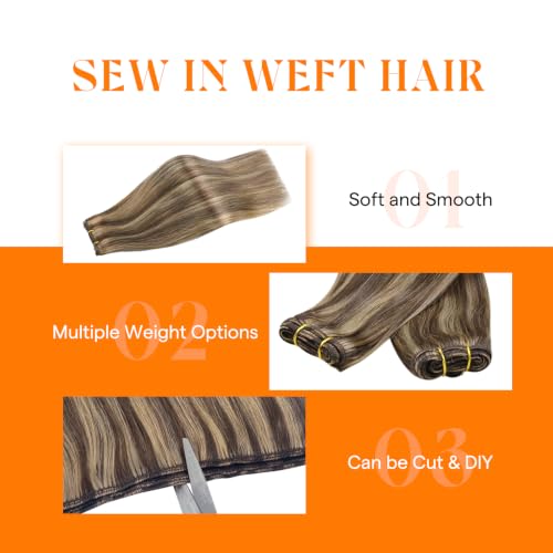 Sunny Hair Sew in Extensions 18 Inch 100G Remy Human Hair