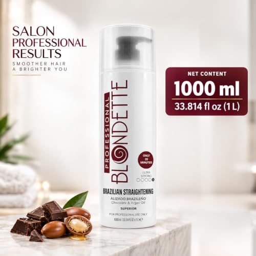 Brazilian Keratin Hair Treatment with Argan Oil - Frizz Control & Shine