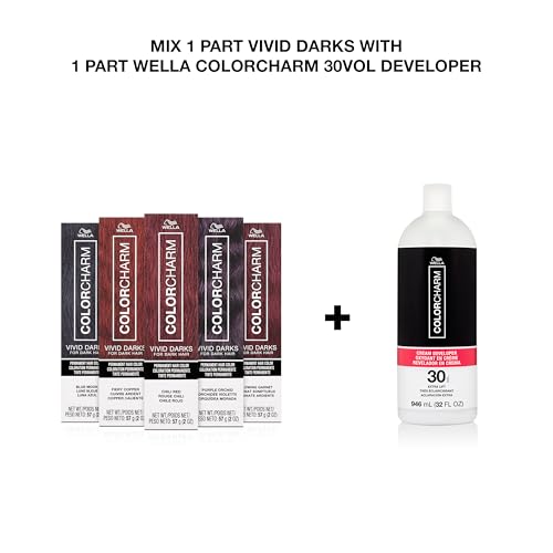 COLORCHARM Vivid Darks Permanent Cream Hair Color - 2 Fl Oz