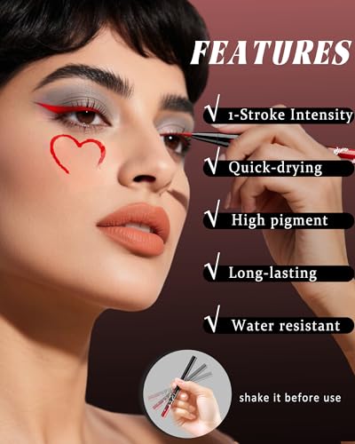 6Pcs Colored Liquid Eyeliner Pen Set – Waterproof Matte