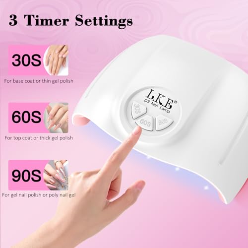 Gel Nail Polish Kit with UV Light, 36 Colors Nail Polish Set with Base and Matte&Glossy Top Coat Soak Off All Season Gel Nail Set Manicure Tools Gift for Women (36 Colors 02)