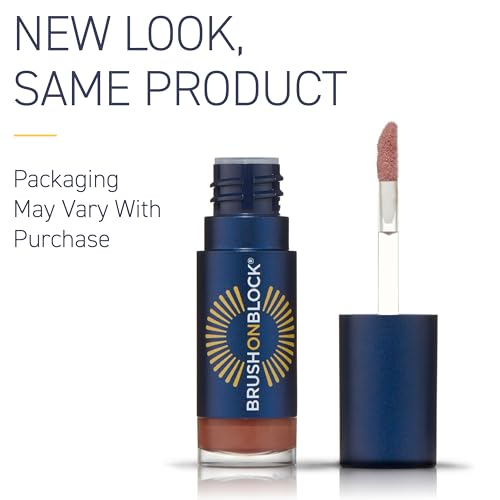 Brush On Block Sun Shine Protective Lip Oil SPF 30, Mineral Protection from UVA/UVB & Blue Light, Hydrating, Cruelty-Free, Gluten-Free, & Vegan, Fig