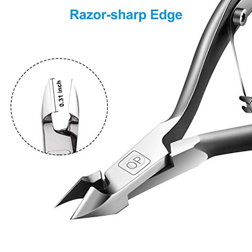 opove X7 Professional 3/4 Jaw Cuticle Nippers & Trimmer, Space Gray
