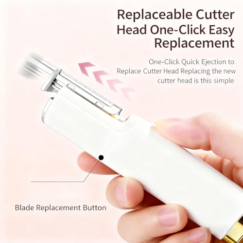 Sonic Dermaplane Razor for Women - Facial Hair Remover & Exfoliator with LED Light