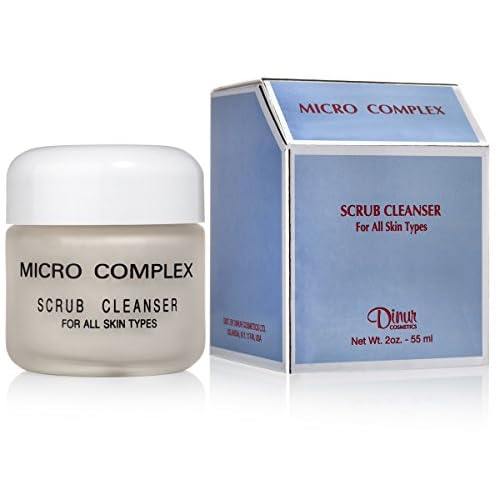 Dinur Cosmetics Micro Complex Deep Scrub Cleanser with Dead Sea Sand Gently Exfoliates, Removes Impurities, and Dead Skin Cells for Smooth, Youthful Skin