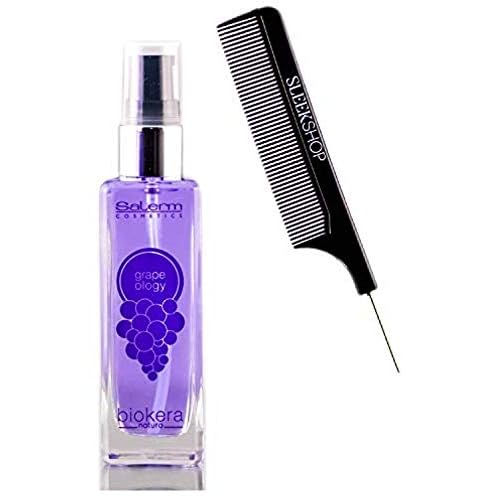 SALERM - Nourishing Hair Mask - Grapeology Biokera Natura Mask - 200 ml - For White or Bleached Hair - Grape Seed Oil - Nourishes and Hydrates Hair - Helps Mantain Color Brightness