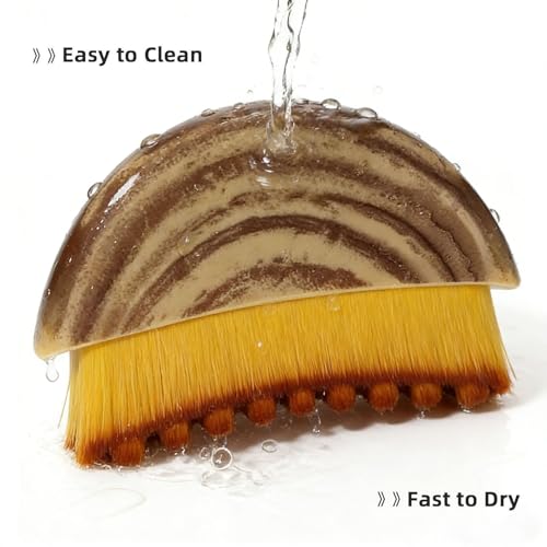 Lymphatic Face Brush for Facial Cleansing & Contouring - Soft Bristles, Anti-Puffiness, Skin Absorption Tool