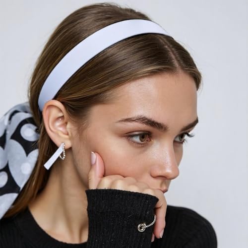 GIYAWA Flower Headbands for Women Non Slip 1 Inch Wide Boho Hair Accessories
