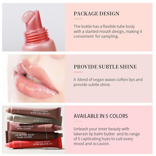 Bekoeen Lip Butter Balm Hydrating Gloss – 5 Colors
