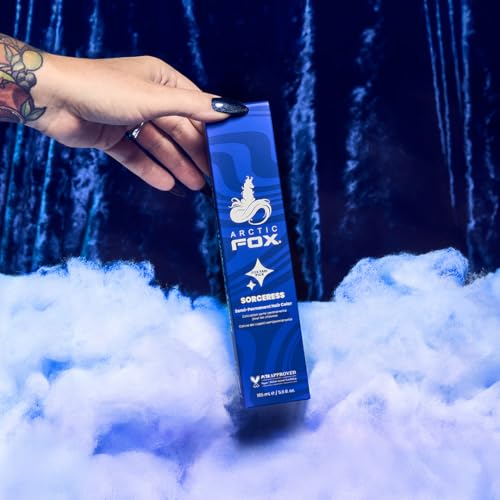 Arctic Fox Sorceress Semi-Permanent Blue Hair Dye 5.6 oz - Vegan, Ammonia-Free