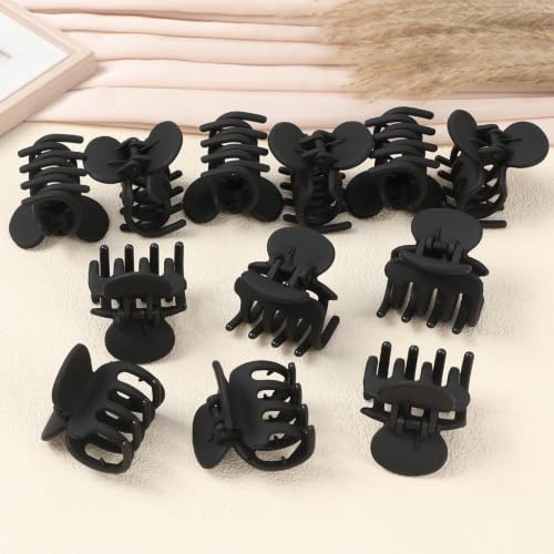 Sisiaipu 12Pcs Hair Clips Set - 1.8 Inch Claw Clips for All Hair Types