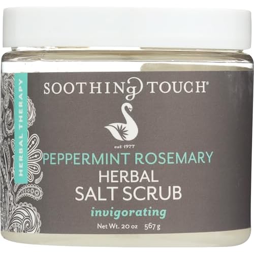 Soothing Touch Herbal Salt Scrub, Peppermint Rosemary - 20 Oz