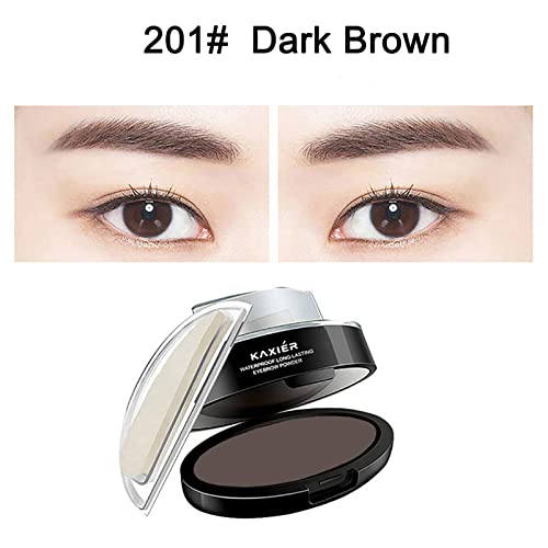 Waterproof Eyebrow Powder Stamp Kit - Dark Brown Tint