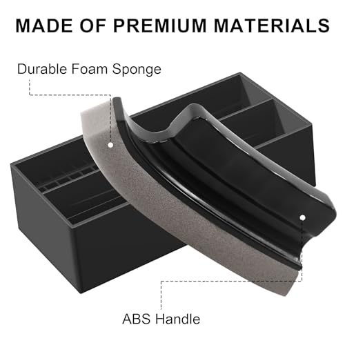Beard Cleaner Brush and Holder Set: Cleaning Tool for Sink 1 Original sized Beard Cleaning Brush and 1 Beard Brush Holder Use Beard Trimmings for Men Sink and Countertops Cleaning (Set)