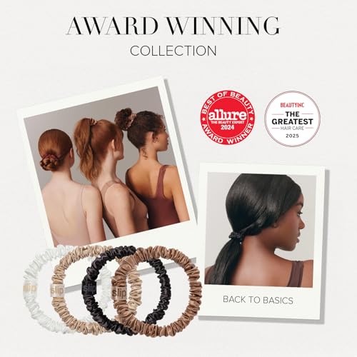 SLIP Silk Scrunchies Set of 3 - Anti-Crease Hair Ties