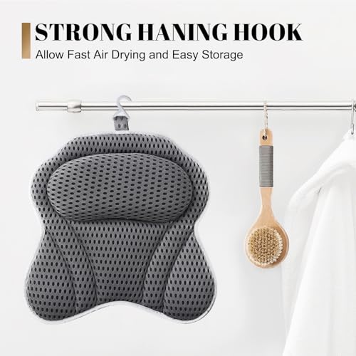 4D Bath Pillow with Neck & Back Support | Luxury Spa Bathtub Pillow