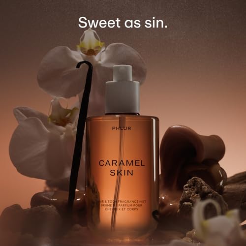 PHLUR Caramel Skin Body Mist - Hair & Body Perfume for Women, 8 Fl Oz