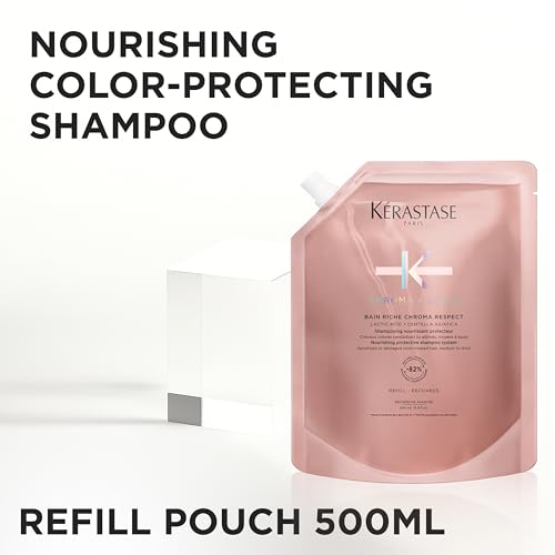 Kerastase Chroma Absolu Chroma Respect Shampoo Riche For Sensitized or Damaged Color-Treated Hair - Protects and Nourishes Medium To Thick Hair, with Lactic Acid