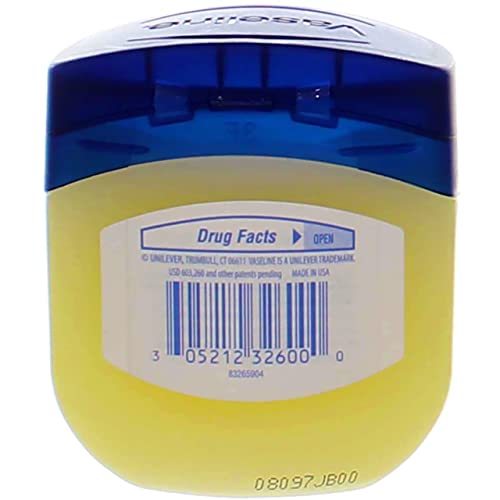 Vaseline 100% Pure Petroleum Jelly Skin Protectant 3.75 oz (Pack of 7)