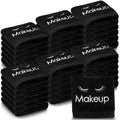 Shimeyao 13x13 Inch Black Makeup Towels Bulk Reusable Makeup Washcloths for Face Facial Remover Washcloths Absorbent Cotton Towel for Salon Spa Women Skin Care(36 Pcs,Classic)