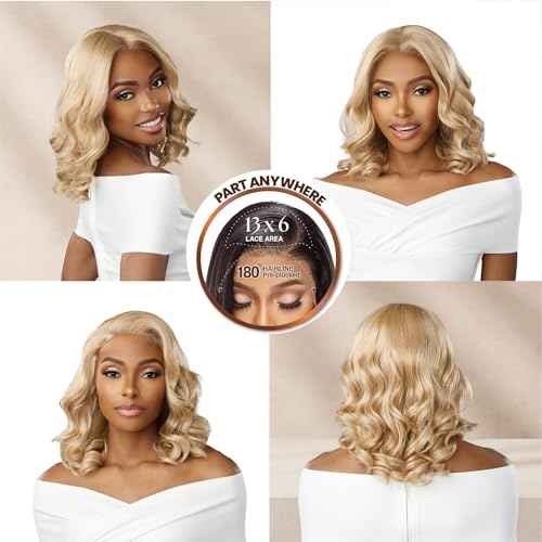 Sensationnel Bare Lace 13X6 Wigs - Unit 11 Lacefrontal Glueless Synthetic 180 Degree Preplucked Hairline (BEIGEBLONDE)