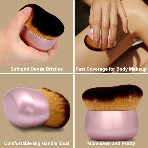 Large Kabuki Body Makeup Brush for Self Tanner & Bronzer