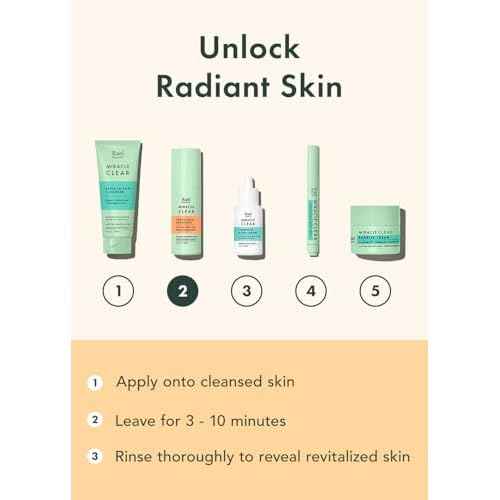 Rael Face Exfoliator, Miracle Clear ? Exfoliating Serum with 15% AHA/BHA/PHA Complex and Hyaluronic Acid, Hydration, Korean Skin Care (1.7 fl oz)