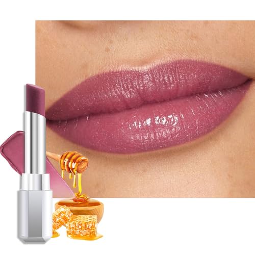 Mauve Tinted Lip Balm - Hydrating Honey Lipstick for All Skin Tones