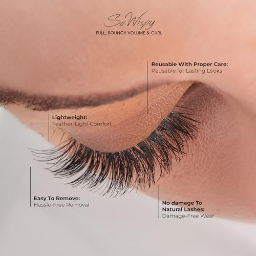 Kiss So Wispy Pixie False Eyelashes 12mm 5 Pair