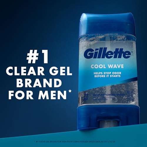 Gillette Clear Gel Antiperspirant Deodorant for Men 72hr