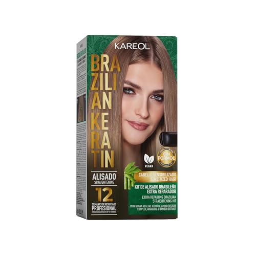 Kareol Brazilian Keratin Straightening Treatment Kit - Vegan Formula