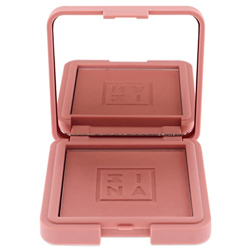 3INA The Blush - Natural Light Mineral Powder Blush for Cheeks - Pigmented and Long-Lasting Formula - Easy to Blend, Luminous Finish - 369-0.26 oz