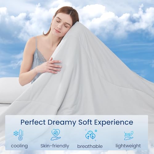 Topcee Queen Size Cooling Comforter - Double-Sided Ice Blanket