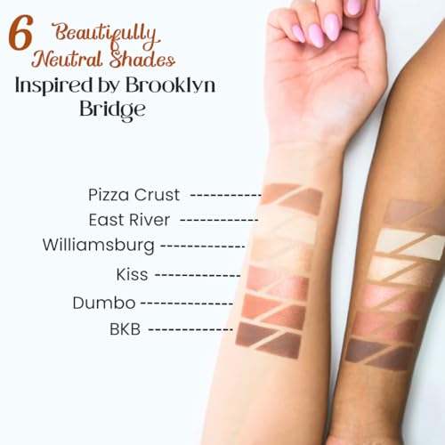 M2U NYC 6-Pan Eyeshadow Palette - Nude to Bold Shades