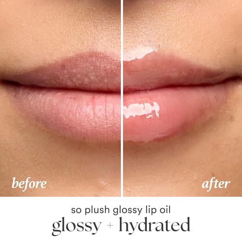 Julep So Plush Glossy Lip Oil Hot Pink - Hydrating Lip Tint & Gloss