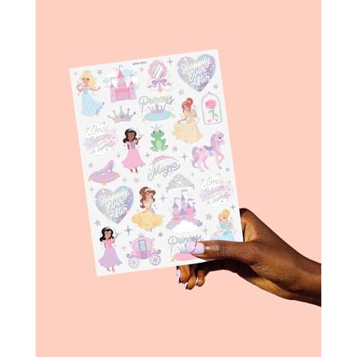 xo, Fetti Princess Party Temporary Tattoos - 46 Styles | Unircorn Birthday Decorations, Fairy Tale Party Supplies, Magic Theme Favor, Cute Accessory