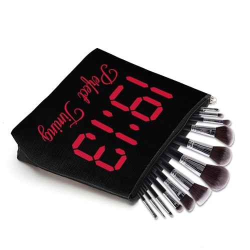 Sorority Gift Red and Black Makeup Cosmetic Bags Black Greek Sorority Gift Paraphernalia for Sister Friend