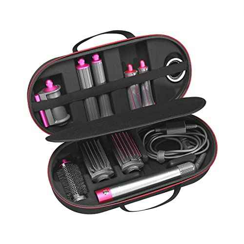 RLSOCO Hard Case for Dyson Airwrap Complete Long/Complete Styler HS08 HS05 HS01,NOT for Dyson Airwrap i.d. - Fits 4pcs Long Barrels or Short Barrels - Black (Case Only,Hair Styler is not Included)