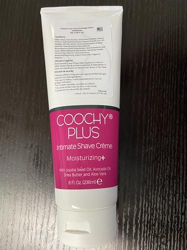 IntiMD Coochy Plus Intimate Shaving Cream - Moisturizing Razor Bump Care, 8 Fl Oz